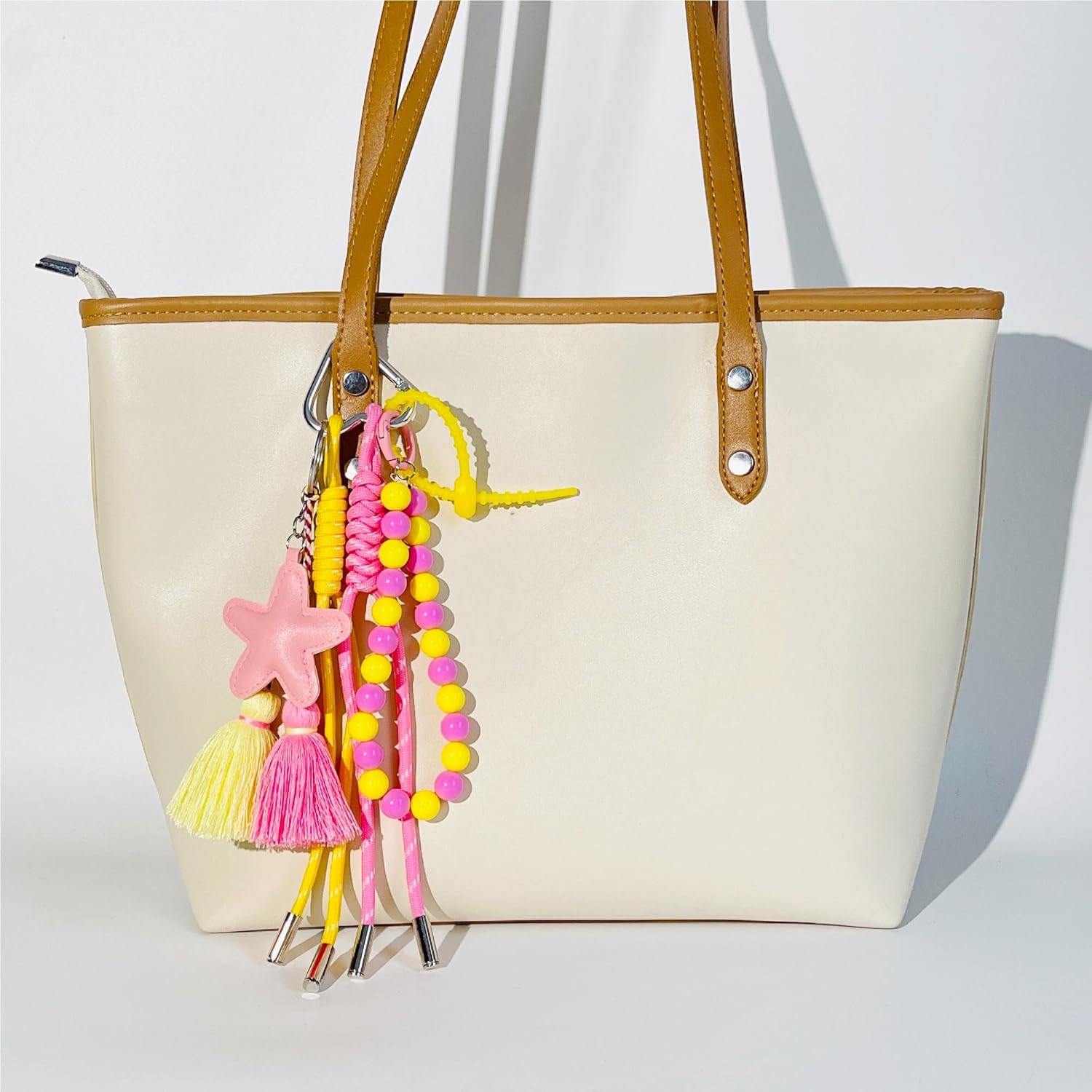 QTMY Cute Puppy Rope Braided Keychain Bag Charms for Handbag Purse Backpack Accessories for Bogg Bag,945 - Image 4