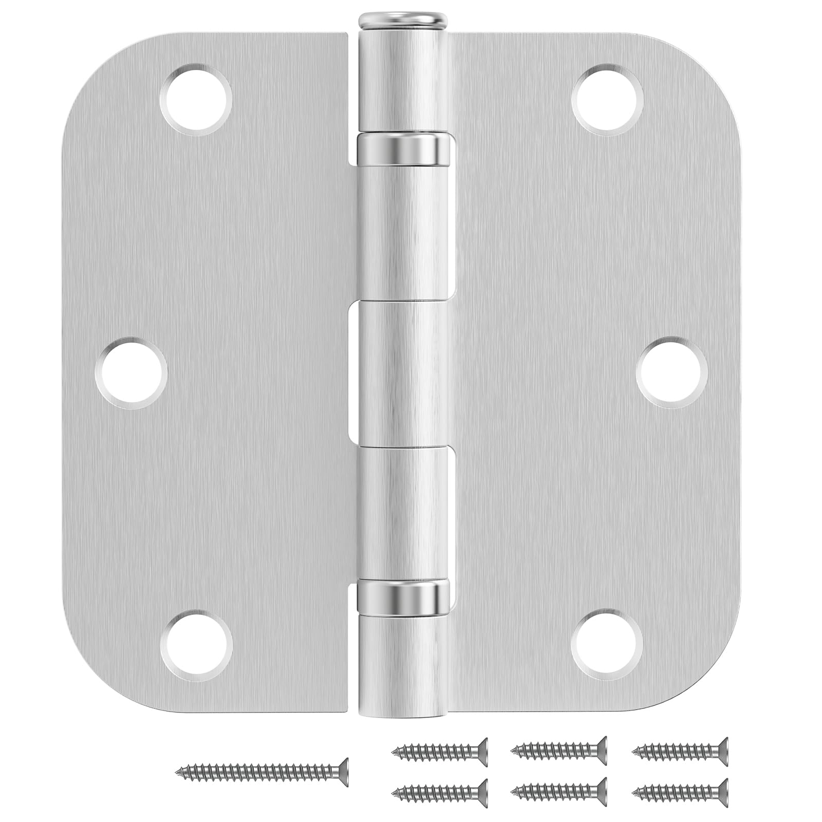 Rounded 24 Pack Black Door Hinges 3.5 Inch 5/8" Radius Ball Bearing — Amazon image 9