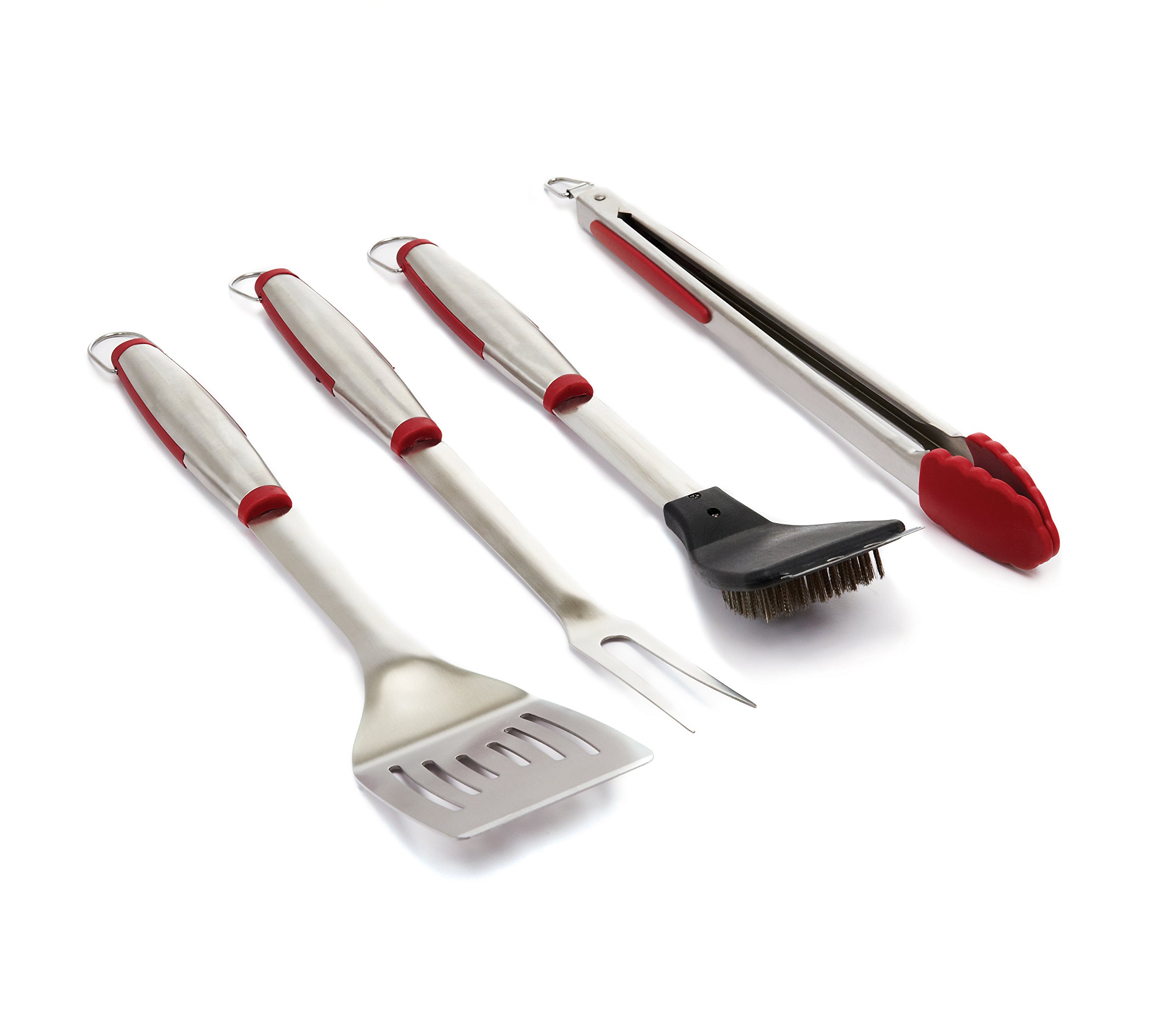 Ustensiles en acier inoxydable GrillPro 40070 pour ne plus brûler vos plats