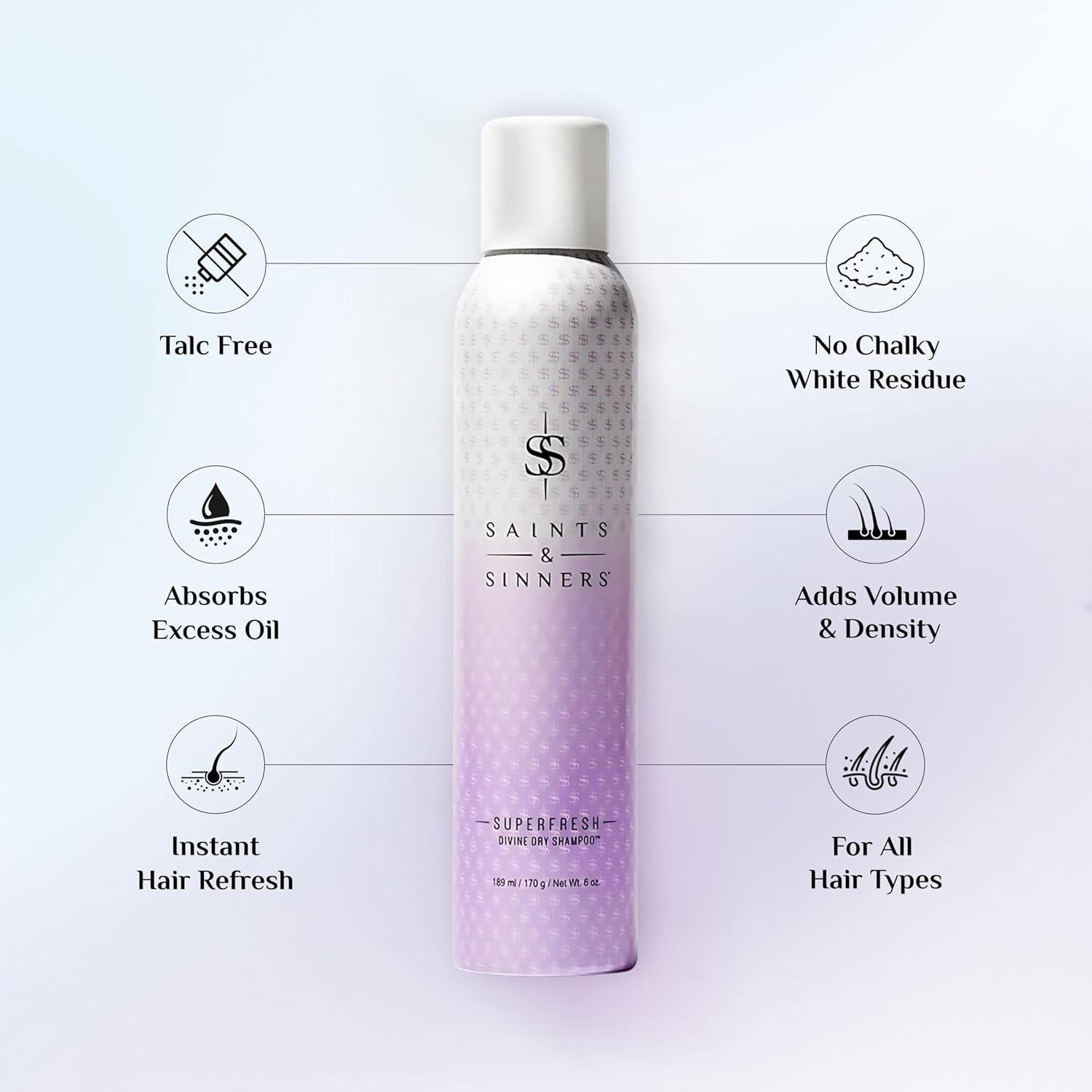 Saints & Sinners Award-Winning Superfresh Divine Dry Shampoo and Cleansing Hair Refresher for All Hair Types - Image 2