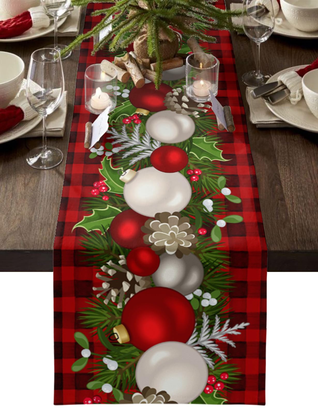 Camino De Mesa Navidad OWENIE De 90 Pulgadas De Largo, Camino De Mesa  Bordado De Flor De Pascua Roja Para Decoraciones De Navidad, Tela | Compra  Online En Yaxa Camino De Mesa, image size:1230x1600