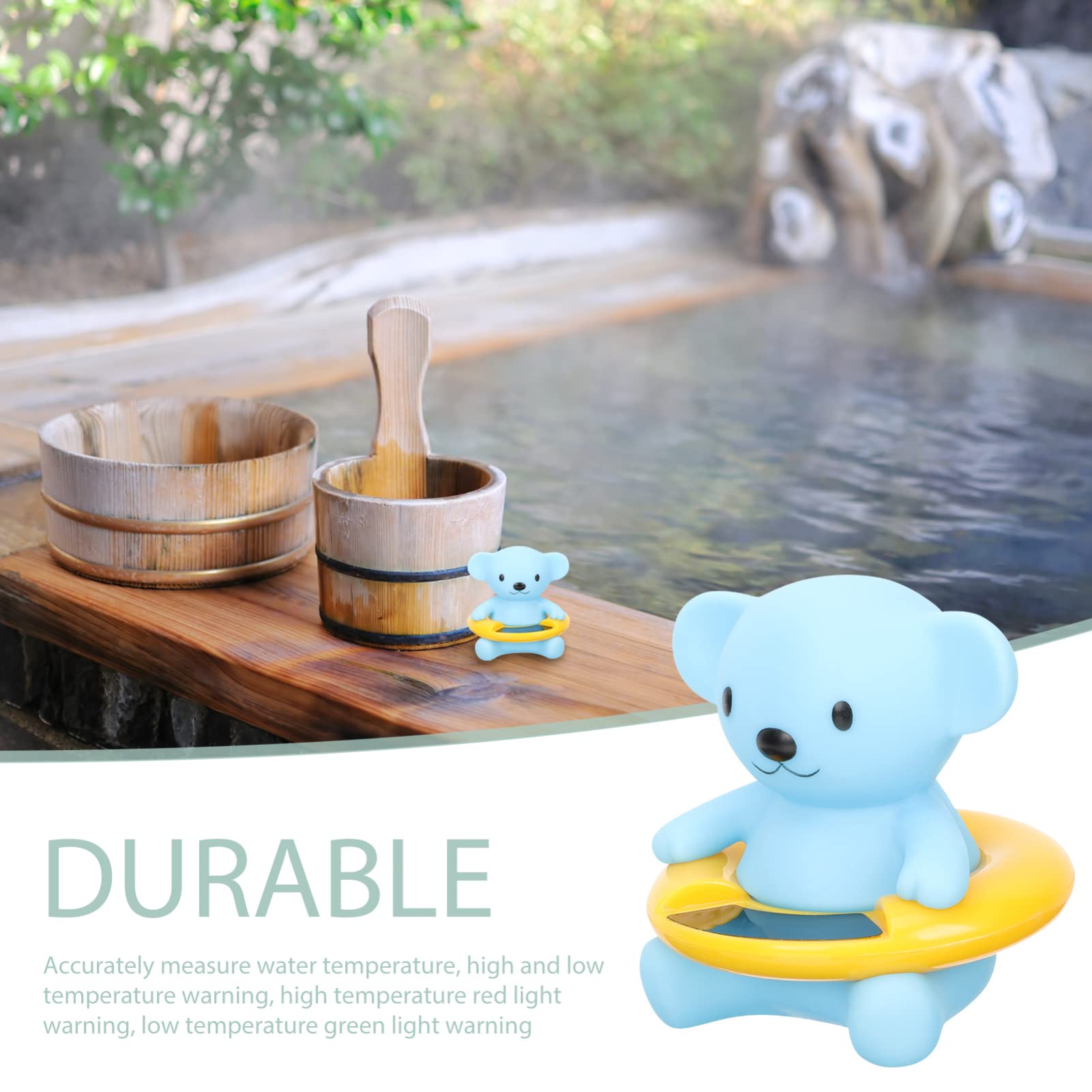 Cabilock 2 Pz Termometro Per Acqua Bagno Galleggiante Temperatura Vasca Di Sicurezza Digitale Bagnetto in Silicone Bambino Materia Abs Elettronico Sensore Di Temperatura Dell'acqua