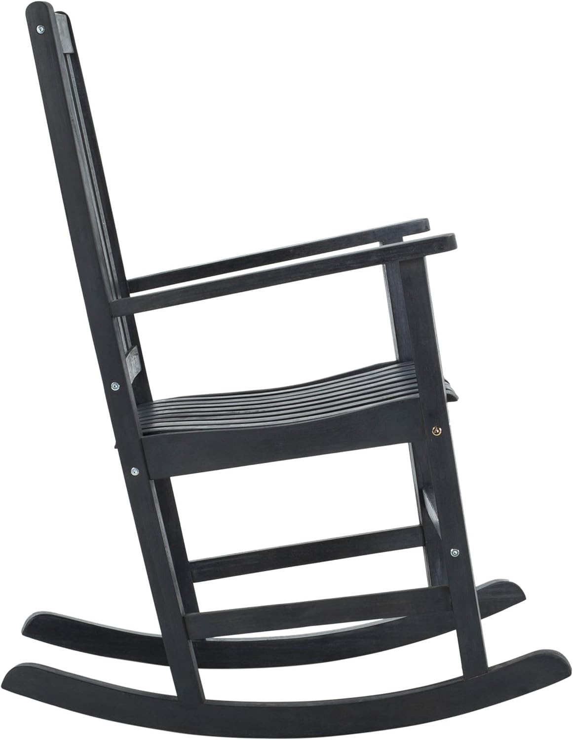 SAFAVIEH PAT6707K Outdoor Collection Barstow Dark Slate Gray Rocking Chair