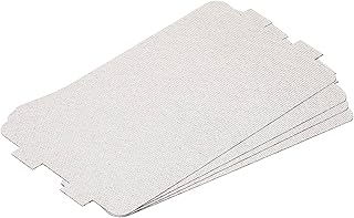 sourcing map Microwave Waveguide Cover Universal Microwave Oven Parts Mica Plates Sheets 115 x 65mm for Home Kitchen Restaurant Grey Pack of 4