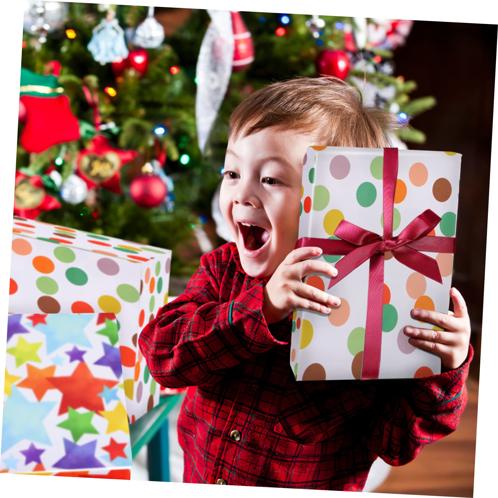 SHERCHPRY 1 Satz Teiliges Geschenkpapier für Geburtstagsfeiern mit Bändern Diy Geschenkverpackungspapier für Bastelideen für Geburtstagsgeschenke und Feiern