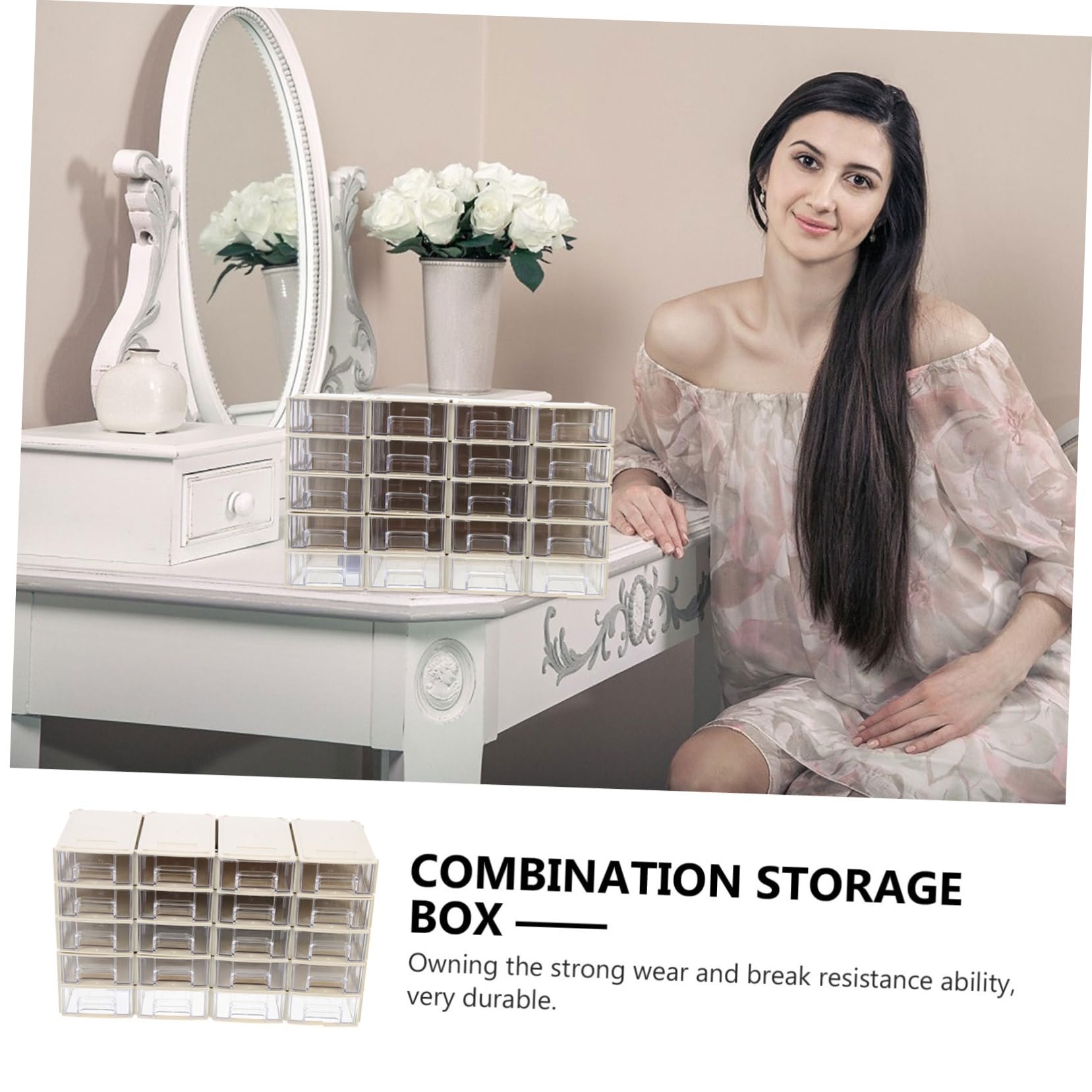 IMIKEYA 20sets Stoccaggio Per Componenti Elettronici Scomparti Trasparenti Organizer Per Piccole Per e Hobby Design e