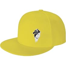 Odin Viking Norse Wolf Flat Bill Visor Classic Snapback Hat Adjustable Brim High Top Baseball Cap