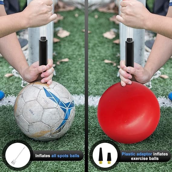 Joyzz Ball Pump, Needle Mini Hand Air Pump, Portable Two-Way Push and Pull Inflation System, Hand Pump for Basketball, Football, Football, Volleyball and Other Inflatable Equipment