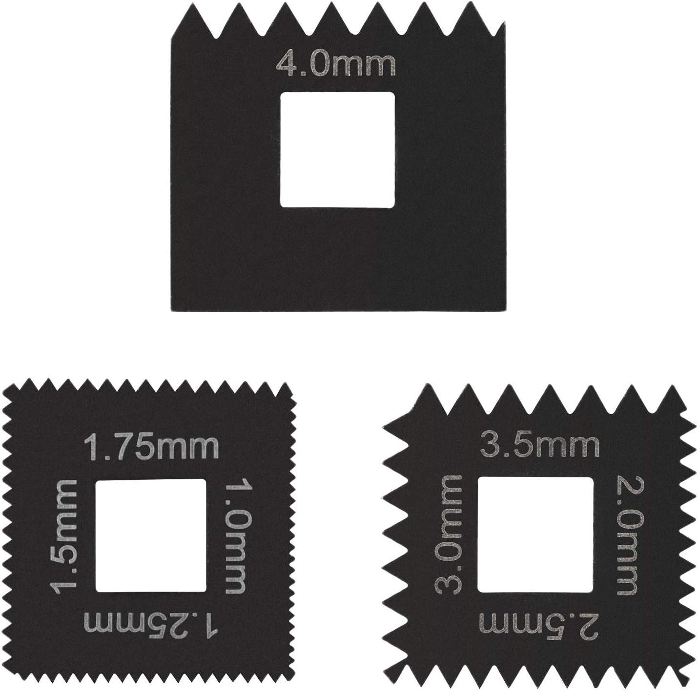 Metric Dies Set Similar to OTC 202817 for 7402 Universal Outside Thread Chaser Heavy Duty Steel Black 3PCS