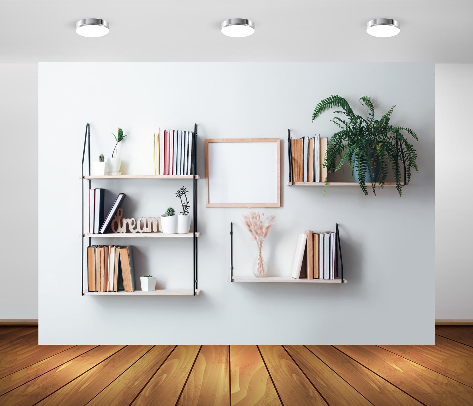 Interior Scene BELECO 8x6ft Fabric Backdrop - Modern Cloakroom ...