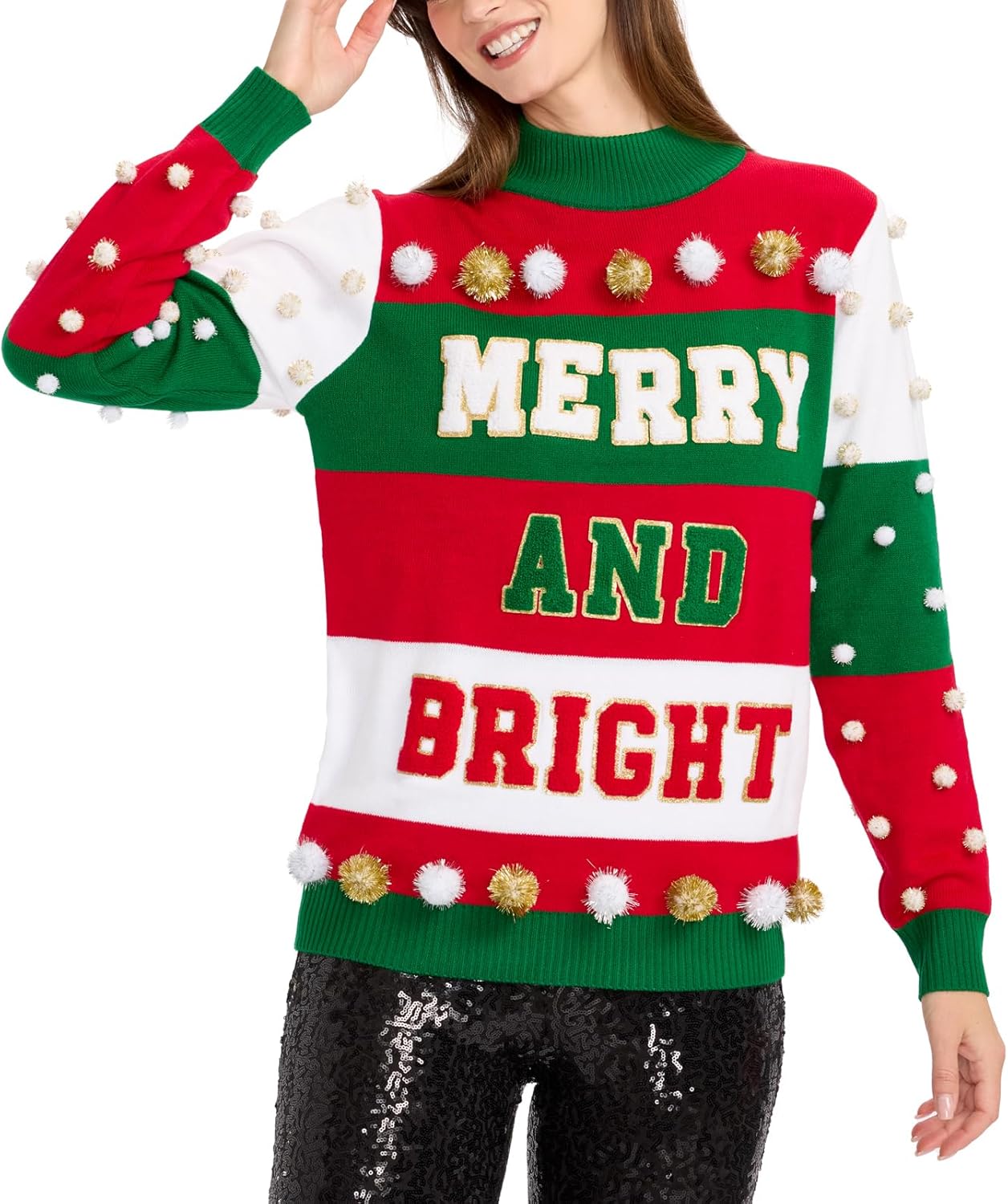 Tipsy Elves Women's Christmas Sweaters - Women's Ugly Christmas Sweaters - Embellished Winter Holiday Pullovers