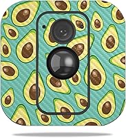 Vista 226 de MightySkins - Skin de fibra de carbono para cámara Blink XT para exteriores, chips dorados, acabado de fibra de carbono texturizado, protector