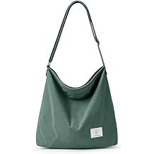 KALIDI Corduroy Tote Bag for Women Casual Zipper Tote Handbag Large Crossbody Hobo Shoulder Bag Work Fashion Women Purse