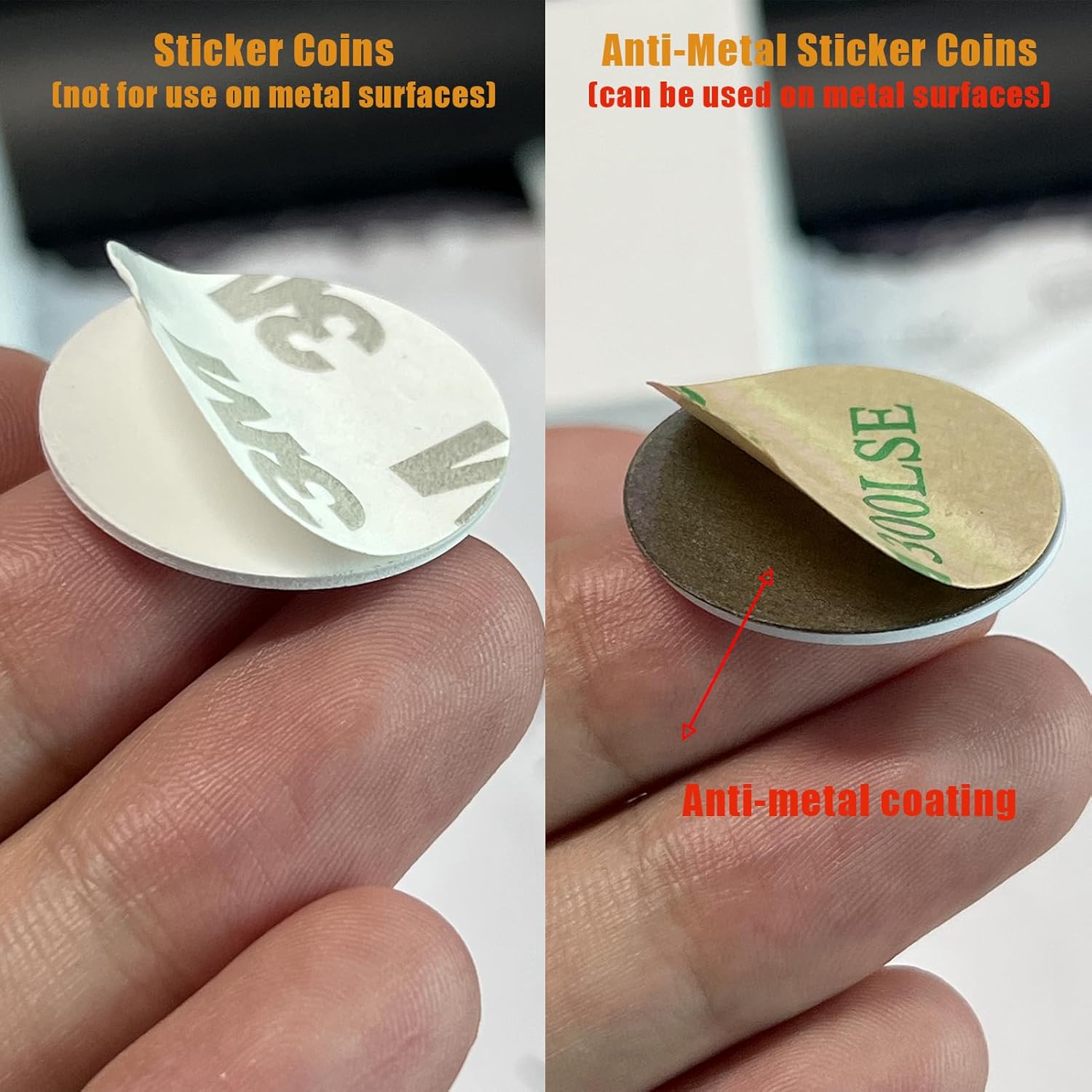 Anti-Metal Tag Stickers Blank T5577 Rewritable 125Khz RFID Small Coin Round Card for Access Control Systems-20pcs