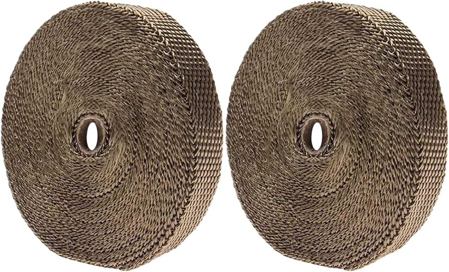 2 Rolls x Titanium Pipe Header Manifold Heat Wrap Tape 20 Ties 1" X 50ft