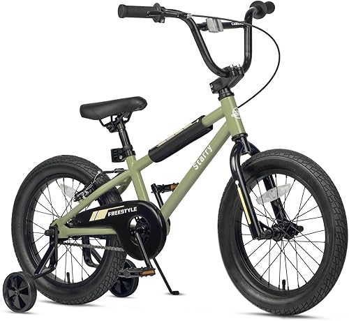 Miniatura 29 de 12 14 16 18 Inch Kids Bike BMX Style Bicycle with Training Wheels Coaster Brake for 2-10 Years Old Toddlers Boys Girls Multiple Colors marino,Verde