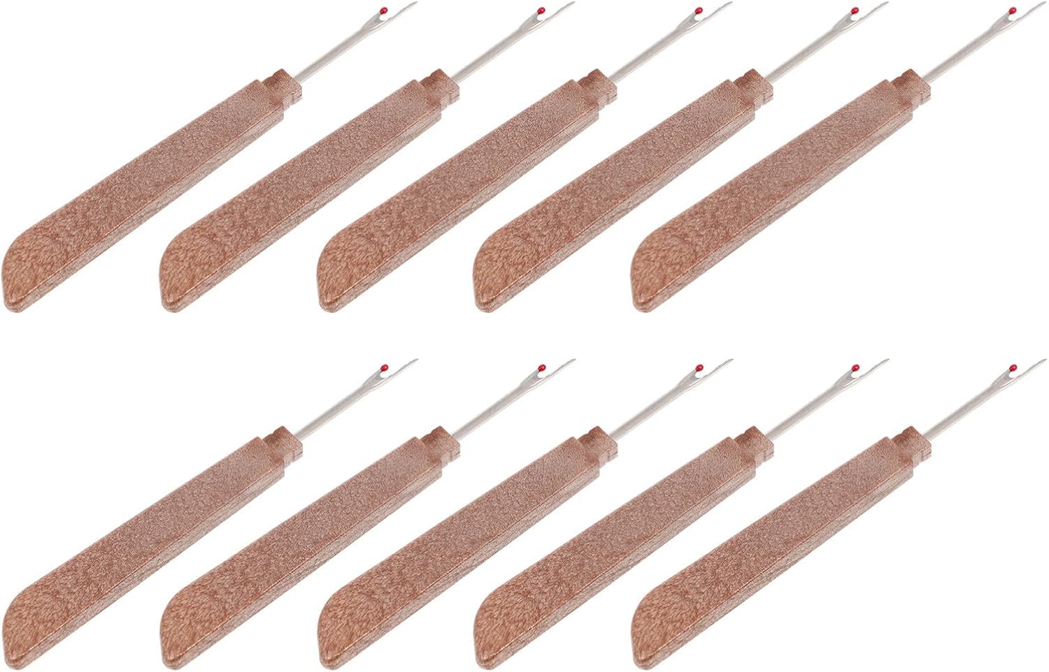 MAGICLULU 10pcs Seam Ripper Thread Remover with Plastic Handle for DIY Sewing and Embroidery, Portable Stitch Unpicker Tool Set for Home Craft and Quilting