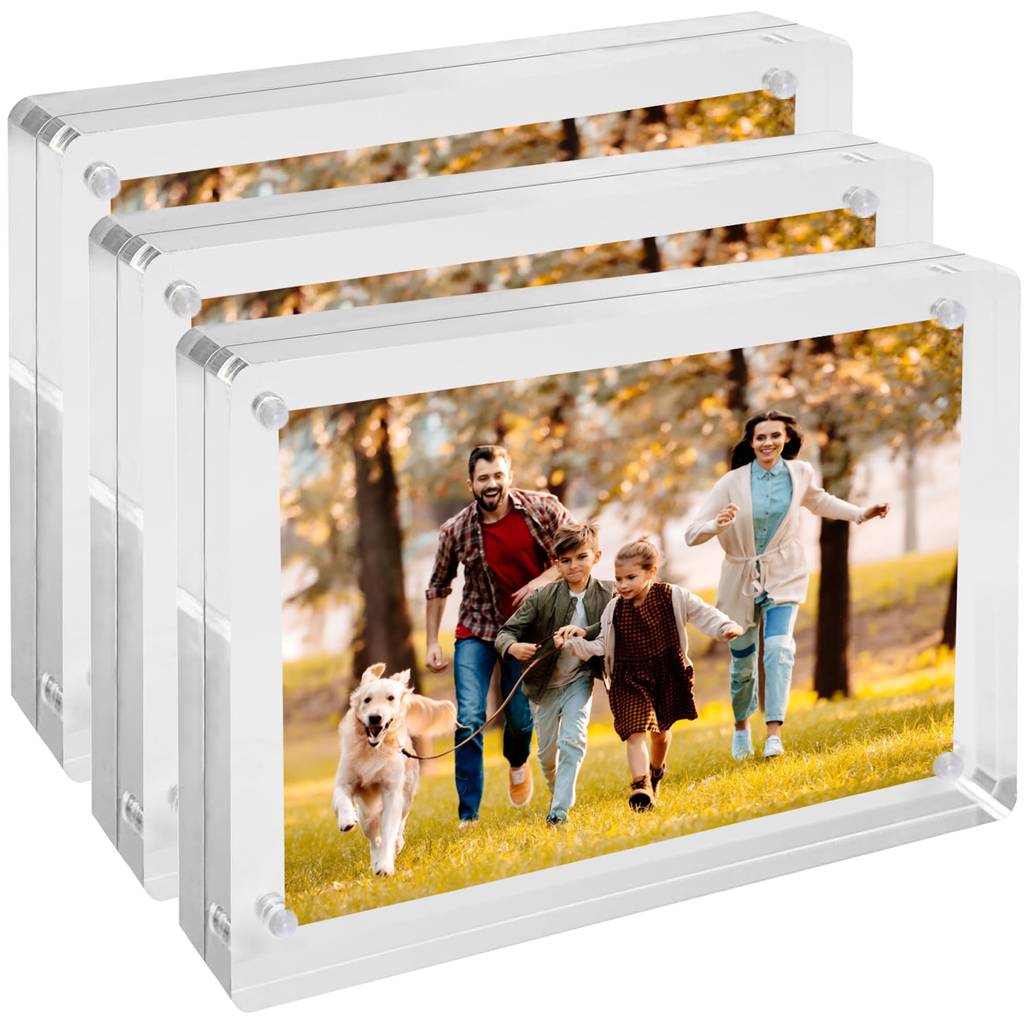 4x6 Acrylic Picture Frames, 20% Thicker Block