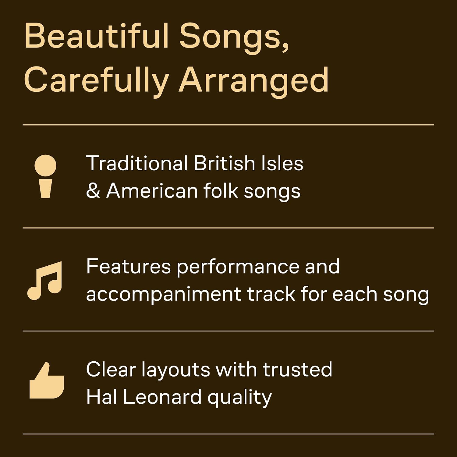 15 Easy Folksong Arrangements for the Progressing Singer | Sheet Music Collection with Piano Accompaniment and Online Audio for Students |Low Voice Songbook for Beginner to Early Intermediate Singers