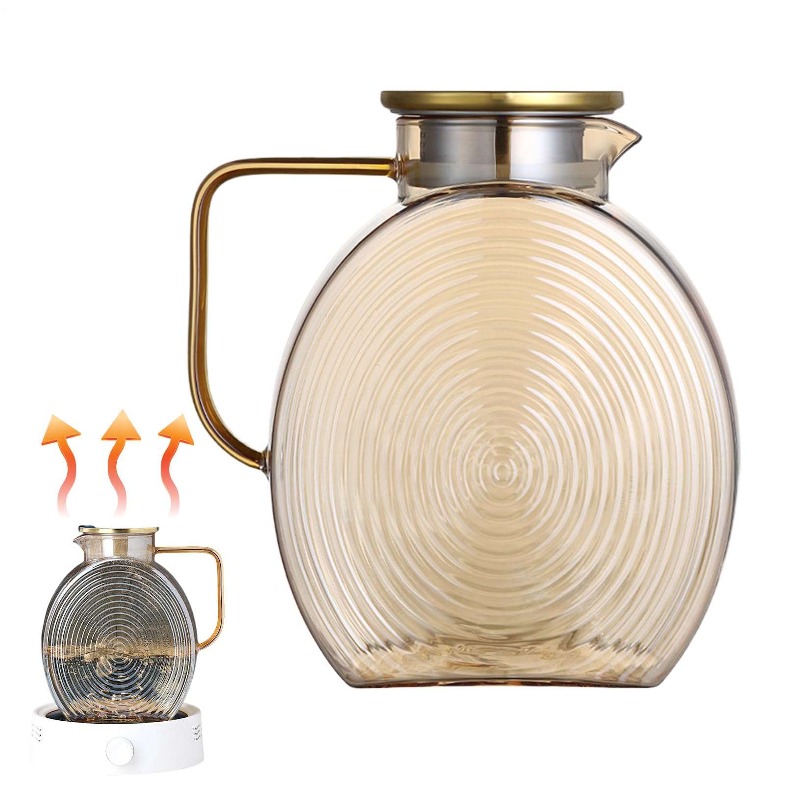 Carafe 2,5L en acier inoxydable pour café et boissons