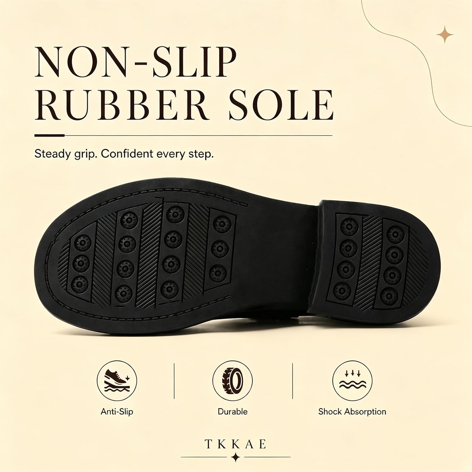 Women Black Mary Jane Flat NonSlip Leather Platform Work Office Dress Shoes | OKJ Women's mary janes Flats Comfortable patent leather maryjane Dressy School Church cute non slip Business Shoes