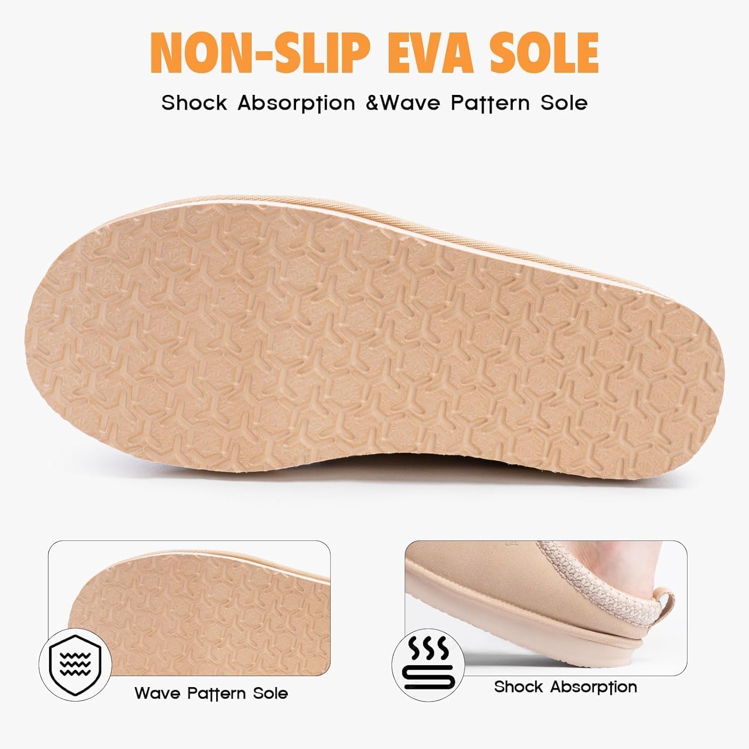 FITORY Women's Suede Slipper | Flat Short Mini Boots with Fur Fleece | Winter Casual Comfort Shoes - Image 5