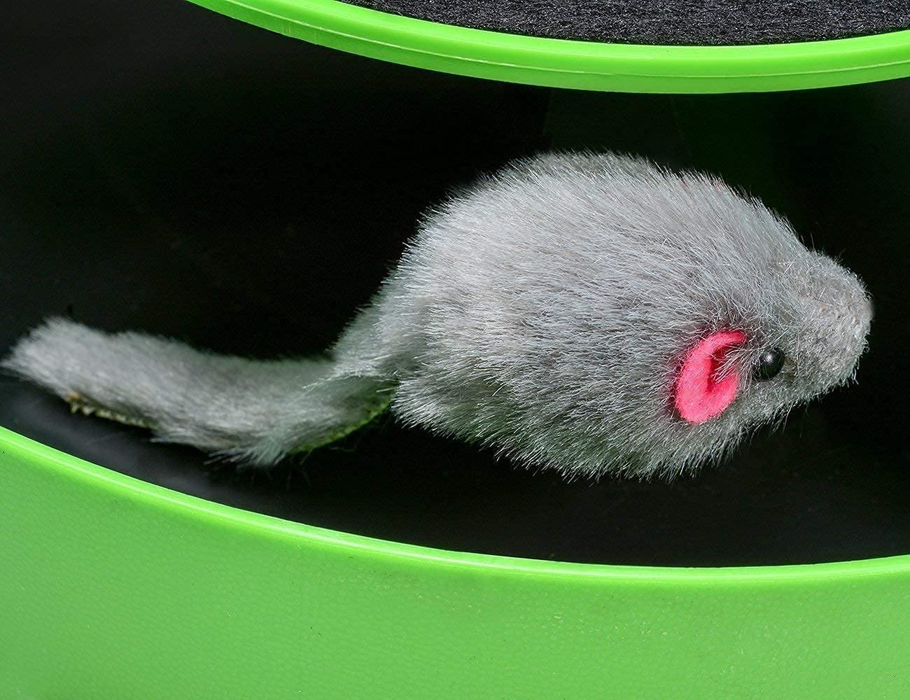 Catch The Mouse Cat Scratcher Interaktywna zabawka z myszkami do biegania i podkładką do drapania dla kotów i kociąt (kolor może się różnić - złap mysz)