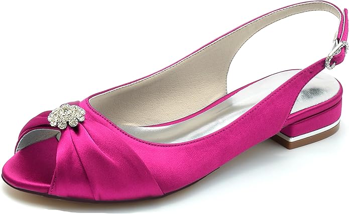 MINITOO Bruiloft platte schoenen dames meisjes kettingen ronde teen avond pumps platte schoenen met strass MY215, My215 zwart 2 5 cm hak, 43 EU