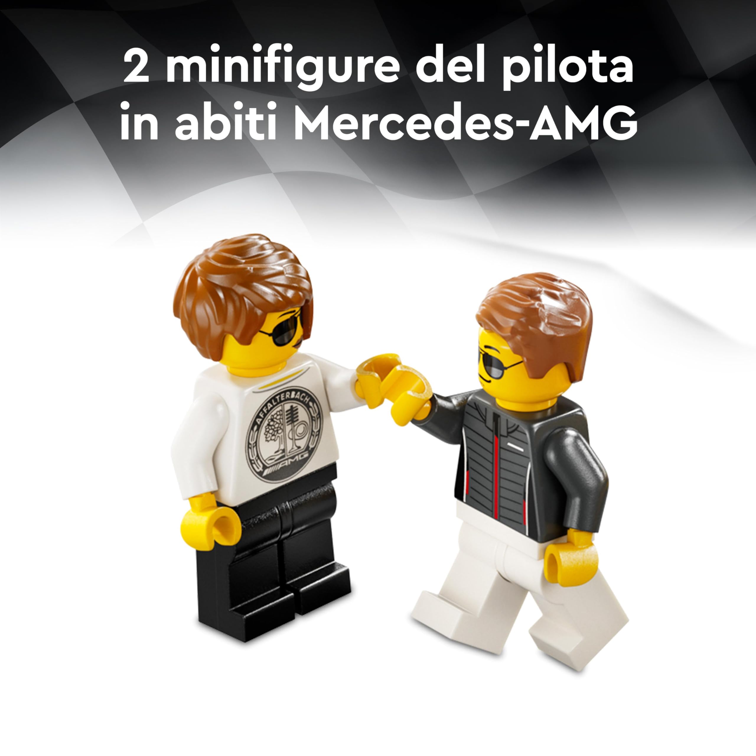 LEGO Speed Champions Mercedes-AMG G 63 e Mercedes-AMG SL 63, Macchine Giocattolo da Costruire, 2 Modellini di Auto per Bambini e Bambine da 10 Anni con Minifigure di Piloti, Regalo di Compleanno 76924