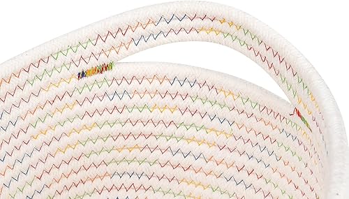 Miniatura 5 de CubesLand Cestas tejidas pequeñas, lindas cestas o juego de estantes, cesta organizadora de cubos, cesta de almacenamiento de juguetes suaves, cesta