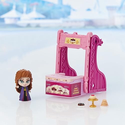 Miniatura 5 de Disney Frozen Juego de 2 Twirlabouts Series 1 Anna Sled to Shop, incluye muñeca Anna y accesorios, juguete para niños de 3 años en adelante