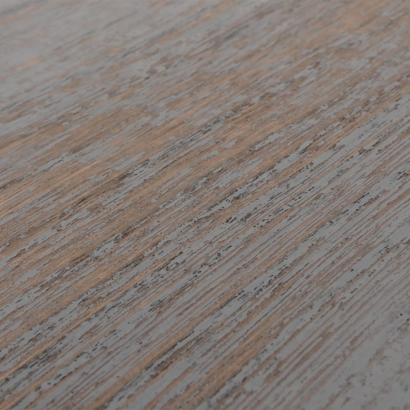 Mensola ripiano pensile con cassetto HWC-H37 25x80x8cm Legno massello Grigio Shabby