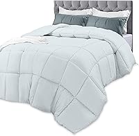 Vista 22 de Utopia Bedding Edredones de cama tamaño King, relleno de edredón para todas las estaciones, edredón alternativo de plumón cosido en caja con Gris