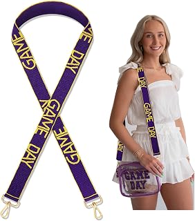 Game Day Beaded Purse Strap Football College Stadium Crossbody Bag Strap Replacement Wide Purse Making Accessory