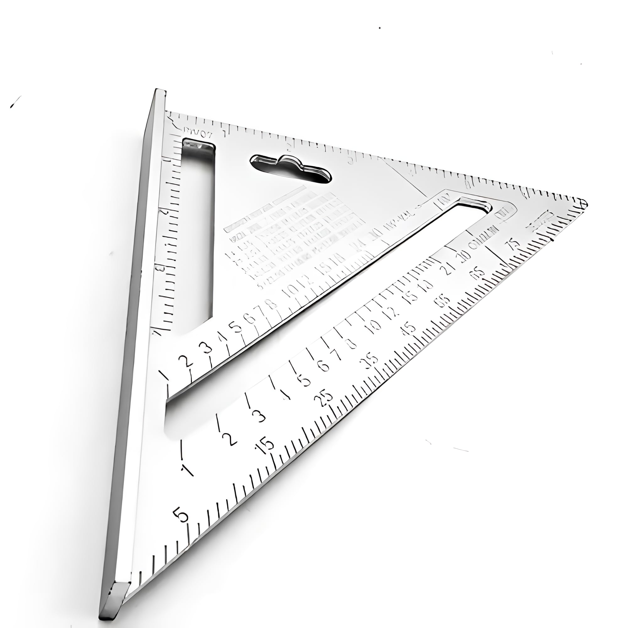 DeoDap Double Side Scale Aluminium Alloy Metric Inch Triangle Ruler Measurement Hand Tools, Speed Square, Square Layout Tool (7 inch speed square) (B0CWVJHGTC) Amazon Price History, Amazon Price Tracker