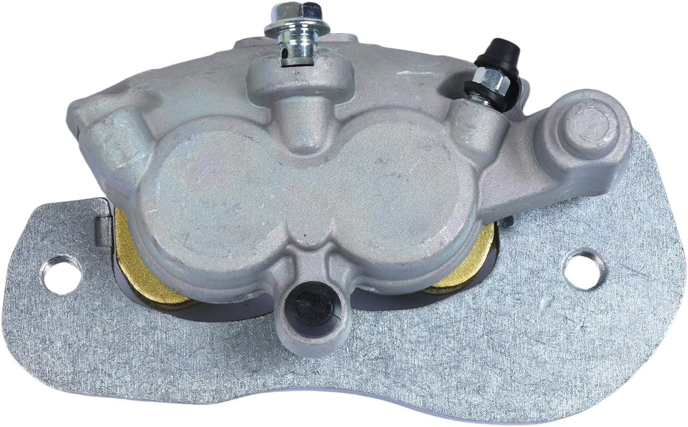 Rear Left Brake Caliper & Sintered Pads Compatible with Can Am Maverick Trail For Sport 2018-Up For Defender Max/Pro/6x6 2017-Up For Commander 1000/700 2021-Up 705601889 705601466