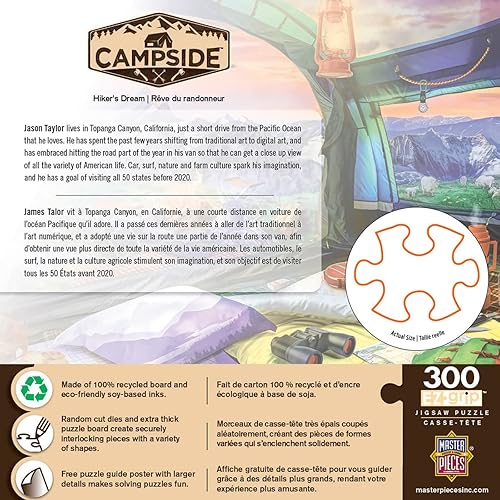 Miniatura 3 de MasterPieces Rompecabezas EZ Grip de 300 piezas - Pine Valley Camp - 18 x 24 pulgadas