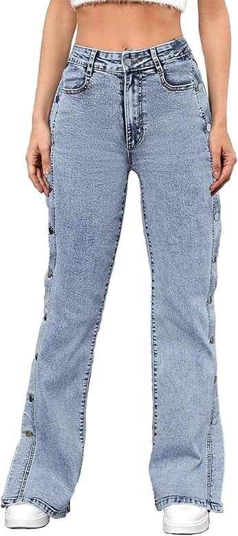 Jeans hohe gesäßtaschen Clearance
