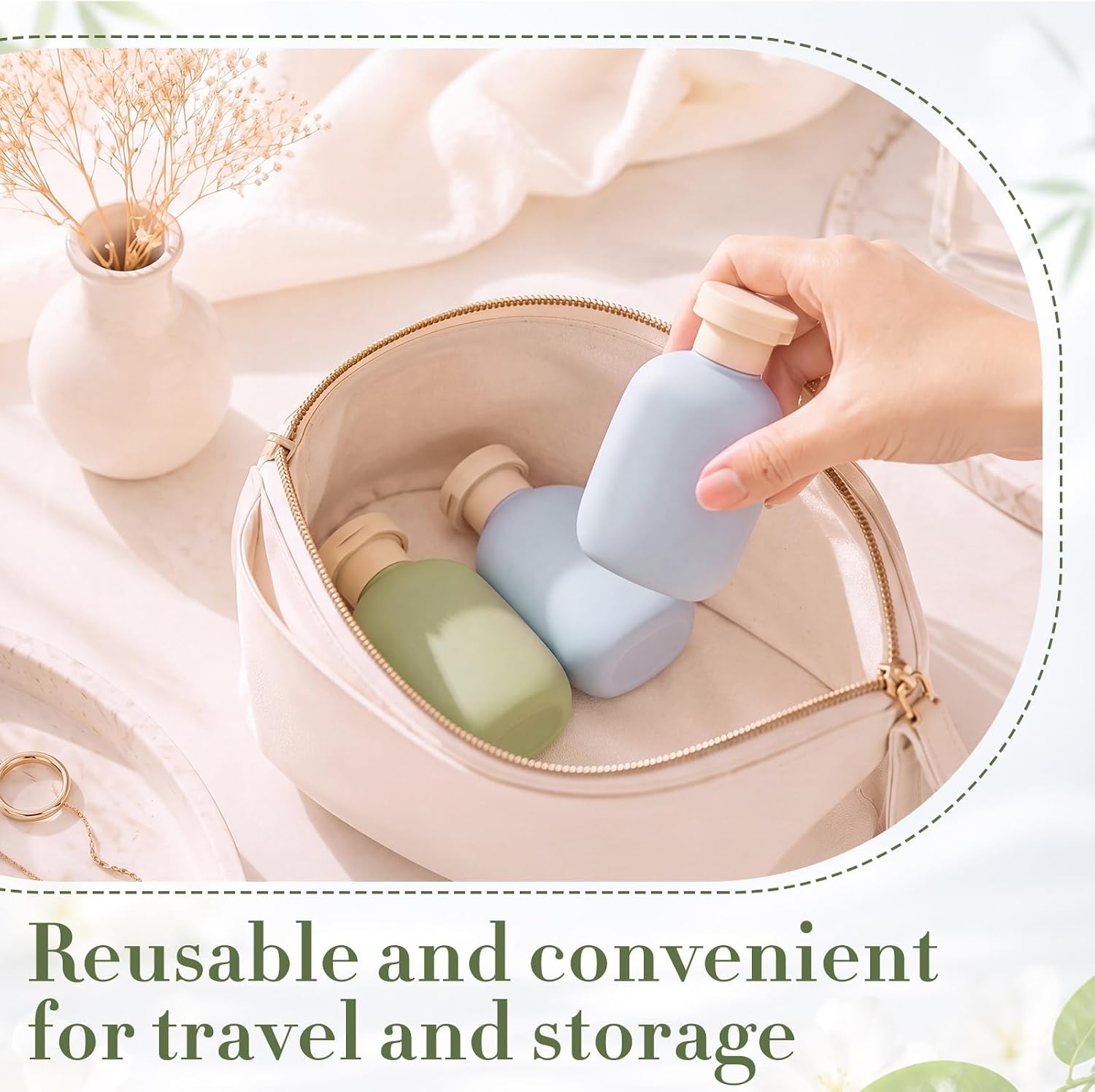 Patelai 12 Pack 3.4 oz TSA Travel Bottles with Labels for Carry on Toiletry