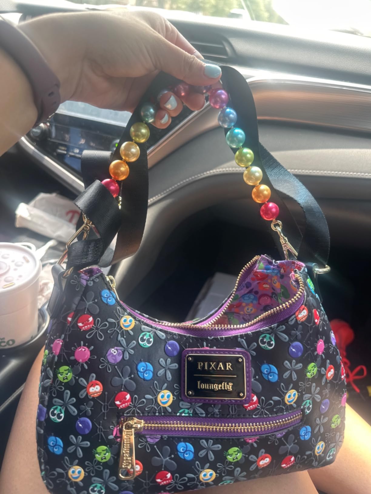 Loungefly Pixar Inside Out 2 Core Memories All Over Print Crossbody Bag ...