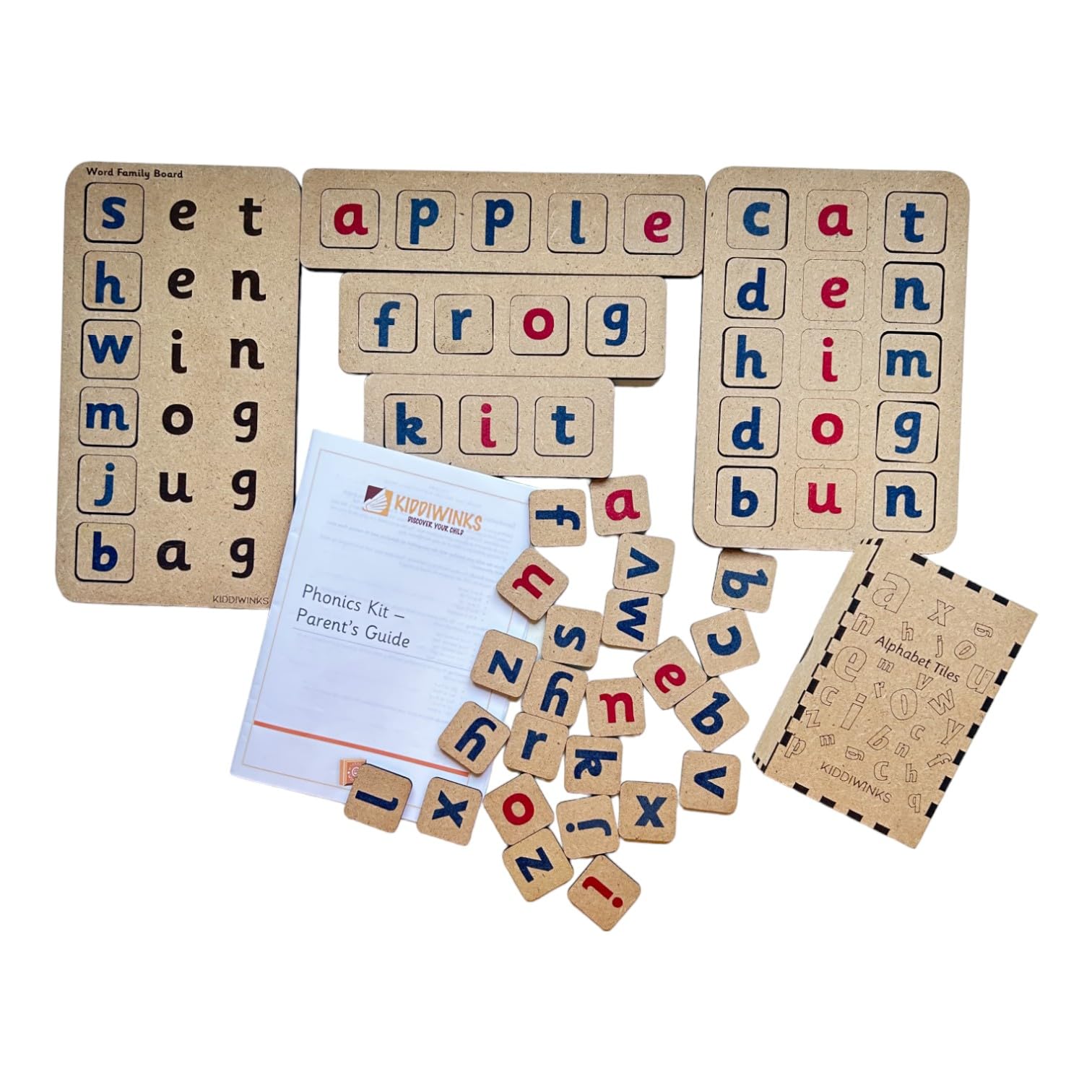 Winkslab: Phonics Learning Kit | Word Building Boards for Early