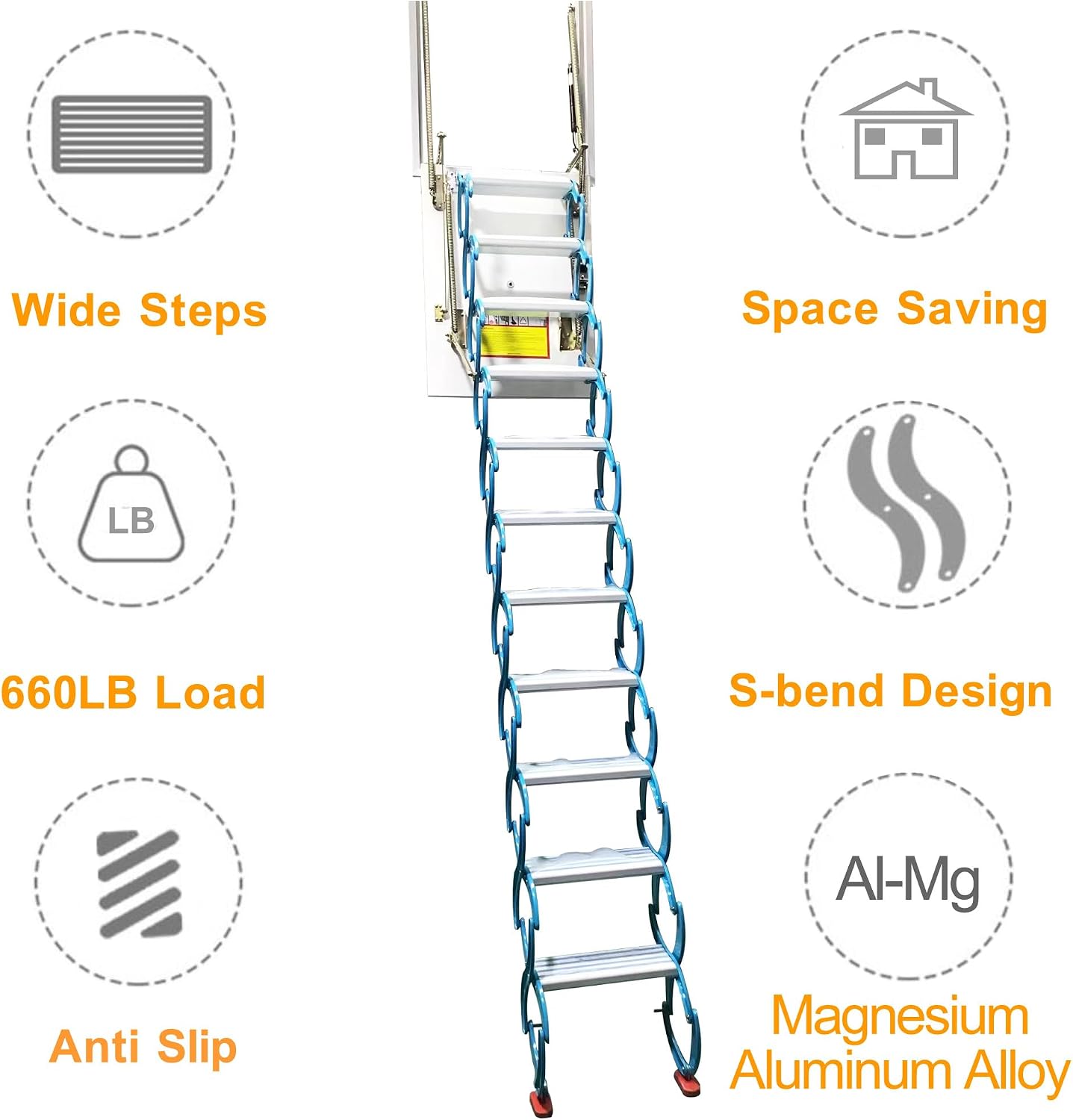 TECHTONGDA Pull Down Attic Loft Ladder Stairs Philippines | Ubuy