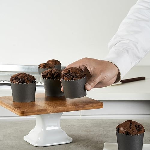 Miniatura 21 de Restaurantware Panificio Premium - Taza de papel Kraft de 10 onzas para hornear, tazas de papel para hornear, perfectas para magdalenas, cupcakes