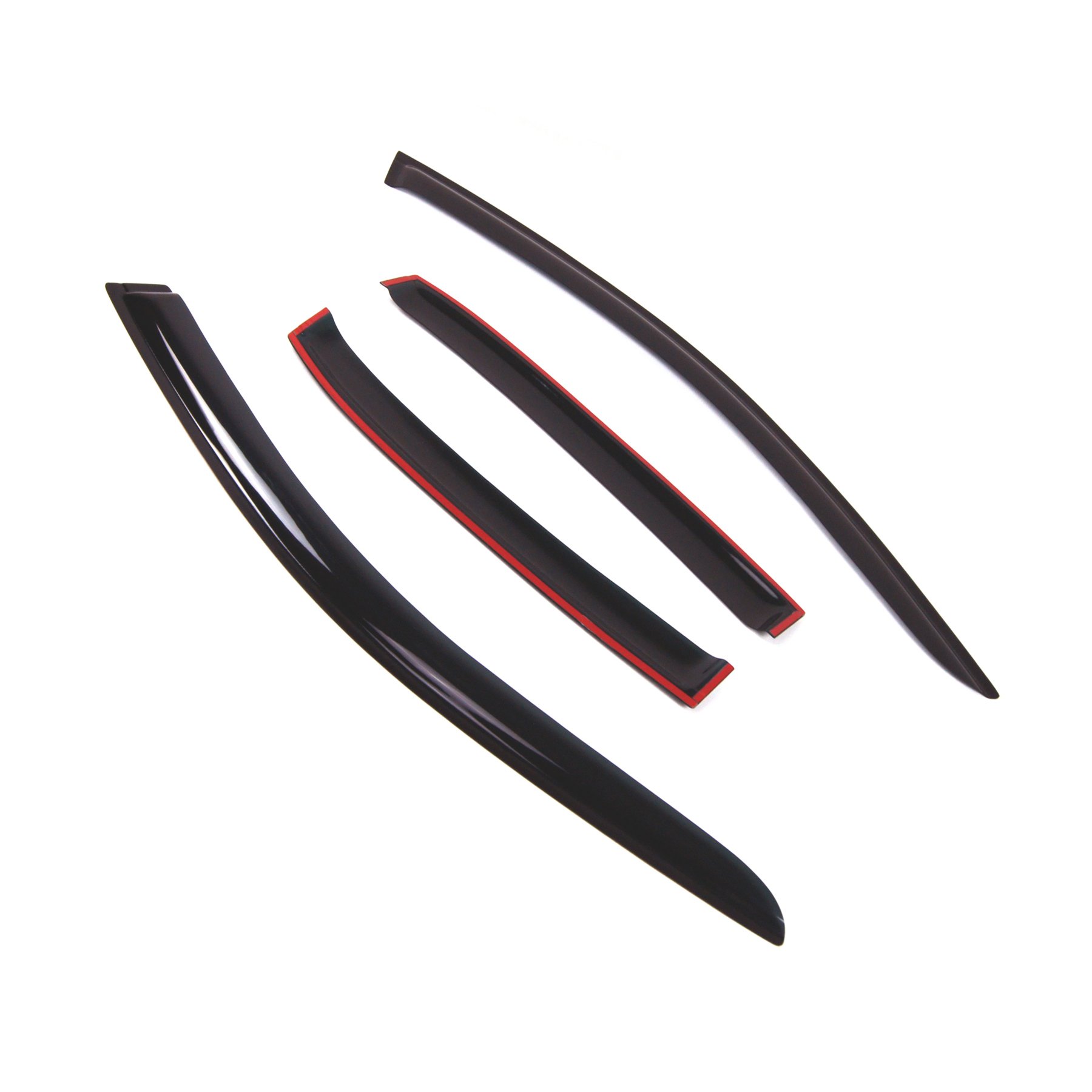 Window Deflectors Smoke Tinted In-Channel Side Window Vent Visor - Foto 5