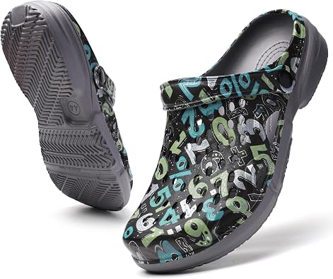 Mens Slip On Clogs Summer Non Slip Garden Shoes Lightweight Soft Clogs Mules Garden Kitchen Outdoor Beach Yard Pool Shower Classic Sandals Slippers