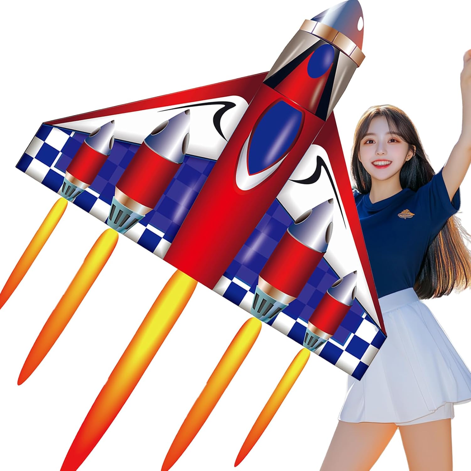 HENGDA KITE, Delta Plane Kite for Kids and Adults, Easy to Fly, Excellent Fabric and Structure Design, Suitable for Square, Beach, Grass, Park, Excellent Gift,(51 in x39 in