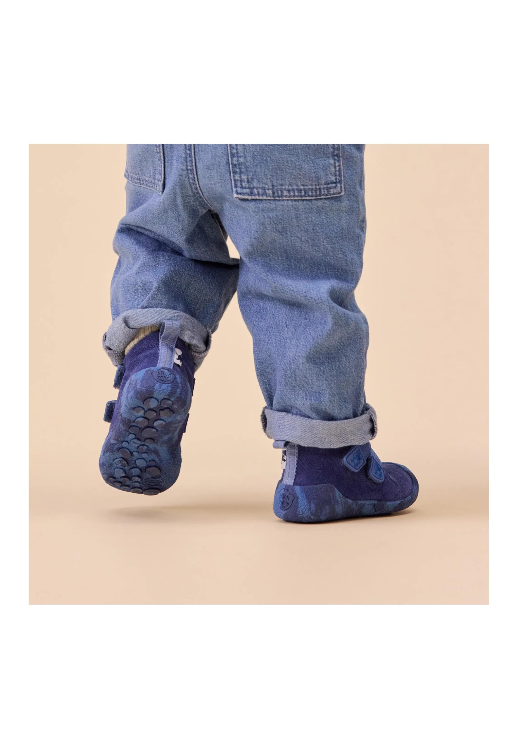 Affenzahn Scarpa Primi Passi Pelle Talky Antiscivolo, con Chiusura a Strappo, Robusto, Leggero, Taglie 19-25