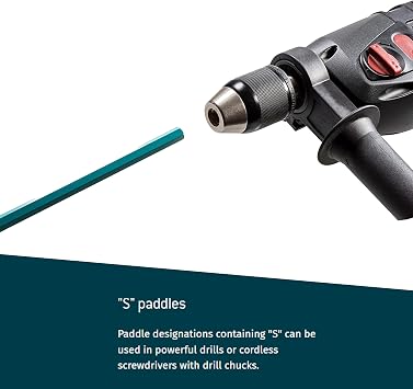 COLLOMIX Universal Mixing Paddle, 1.3-2.6 Gal, 3/8 Chuck