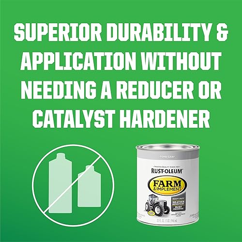 Vista 121 de Rust-Oleum Farm & Implement 280165-2PK - Pintura esmaltada, galón, negro brillante, paquete de 2
