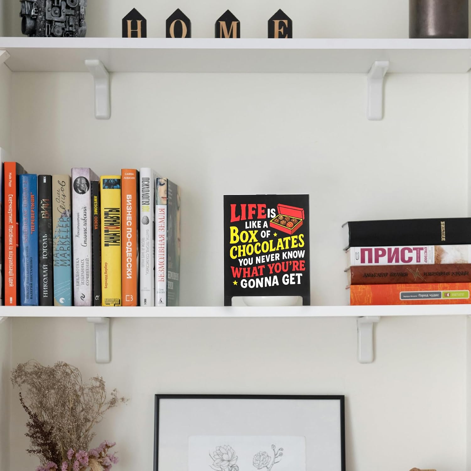 Inspirational Desk Decor Tested: Box-of-Chocolates Motif vs White Elephant Gift Appeal